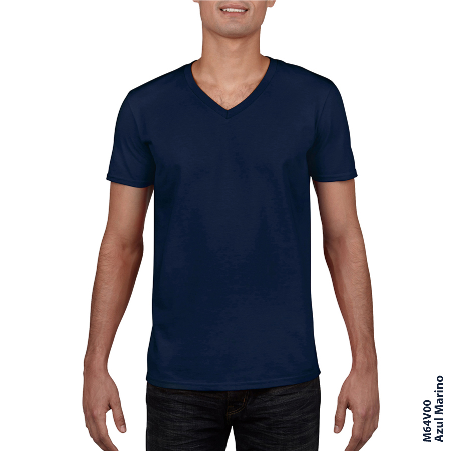 M64V00 <br> Camiseta en Cuello V Hombre - Image 2