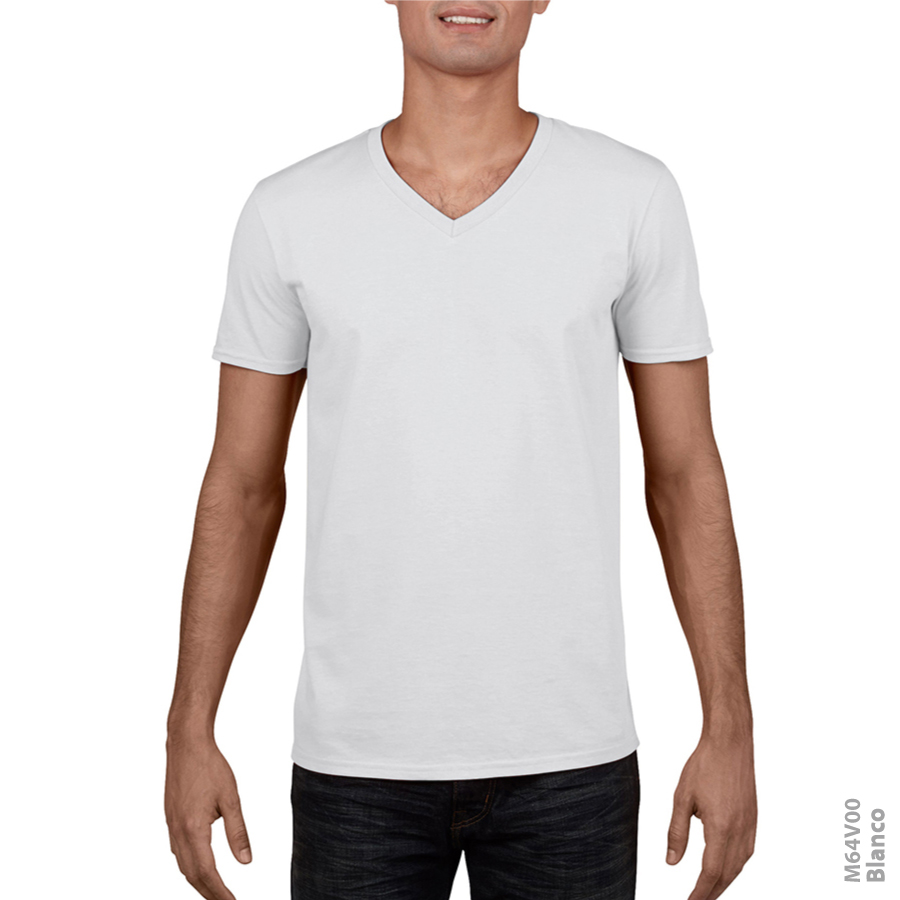 M64V00 <br> Camiseta en Cuello V Hombre - Image 12