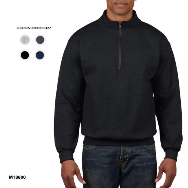 Sudadera Con Cremallera De Un Cuarto Bordada Personalizada: Jersey