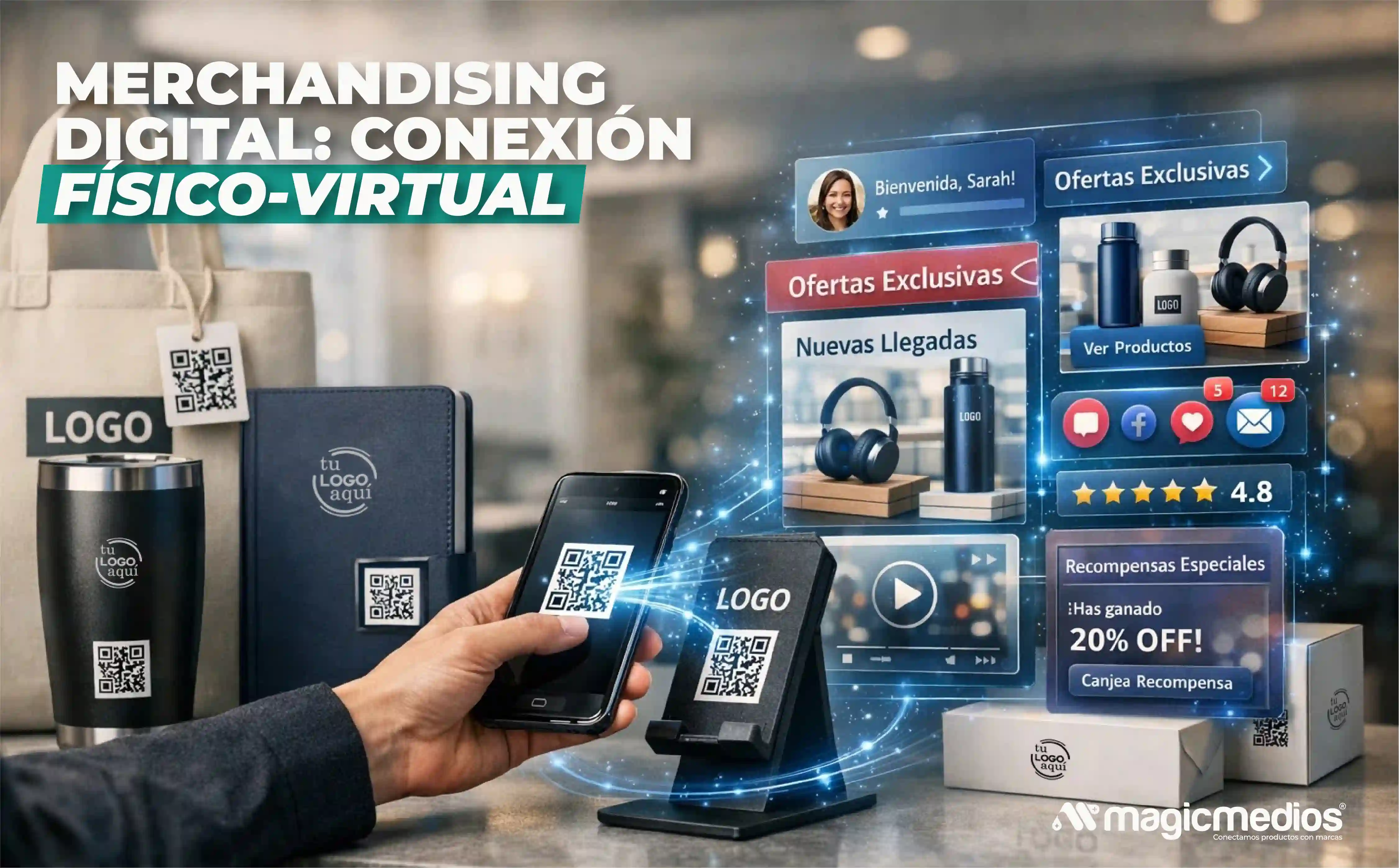 como conectar el merchandising físico con el merchandising digital, en una estrategia efectiva